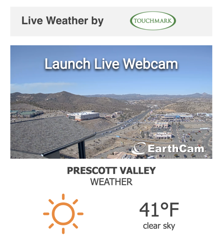 Media Partnership with Touchmark at the Ranch Produces 24/7 Prescott Weather Cam