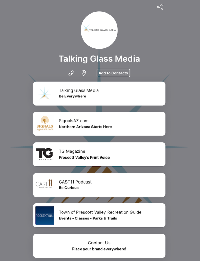 talking glass media qr code flow code